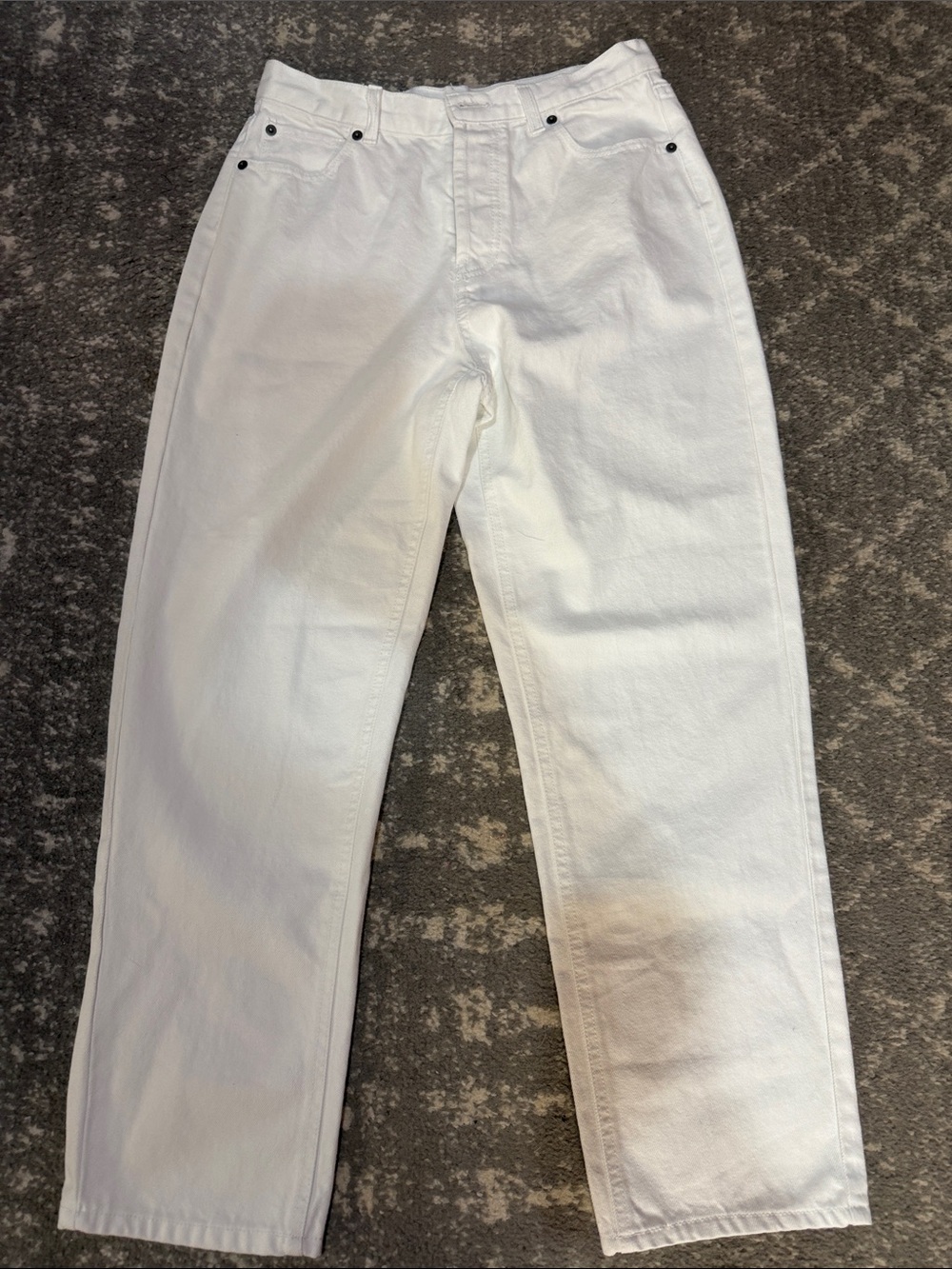 Classic Straight White Women's Jeans